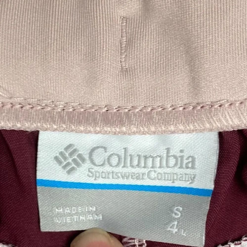 Columbia Wms Sz Sm Pink Maroon Sandy Trail Athletic Running Hiking Shorts - Picture 5 of 5